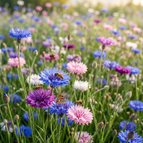 Roślina miododajna Chaber bławatek mix nasiona 100g