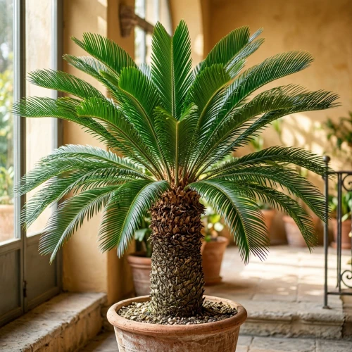 Cykas (Cycas revoluta) sadzonka na pniu  Pa10-15cm