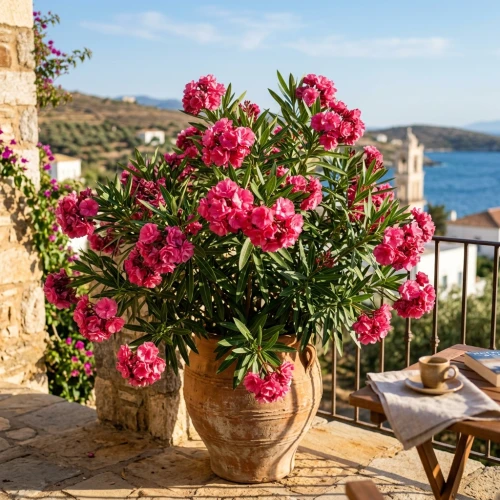 Oleander (Nerium Oleander) sadzonka na pniu Pa60cm C7,5