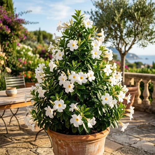 Mandewila / Sundaville biała Piramida sadzonka 60-80cm C5