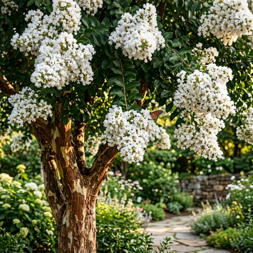 Lagerstroemia biała Natchez (Lagerstroemia indica)  Sadzonka 6 letnia XL-C10