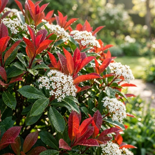 Głogownik Frasera Carré Rouge (Photinia × fraseri) sadzonka C2