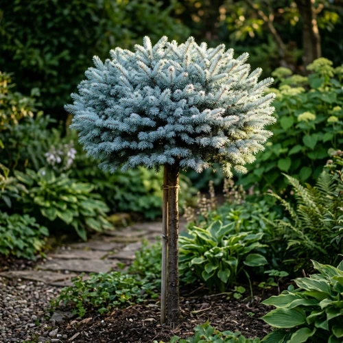 Świerk kłujący Glauca Globosa na pniu Pa60cm C5