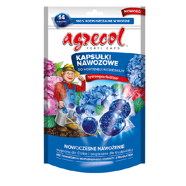 Agrecol Kapsułki nawozowe do hortensji niebieskich 14 kapsułek.png
