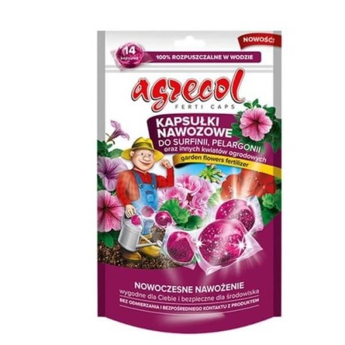 Agrecol Kapsułki nawozowe do pelargonii i surfinii 14 kapsułek