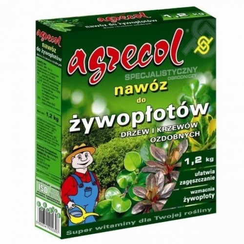 Agrecol Nawóz do żywopłotów drzew i krzewów ozdobnych 12 kg