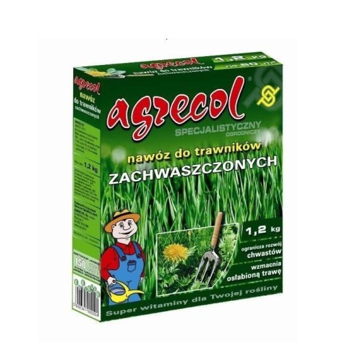 Agrecol Nawóz do trawników zachwaszczonych 12kg