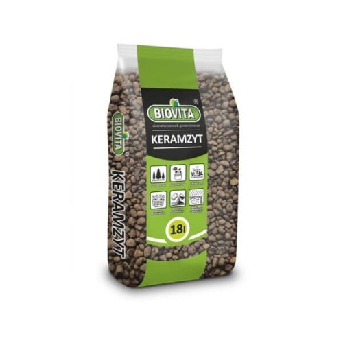 Keramzyt drenaż podłoże do roślin 8-16mm 18L