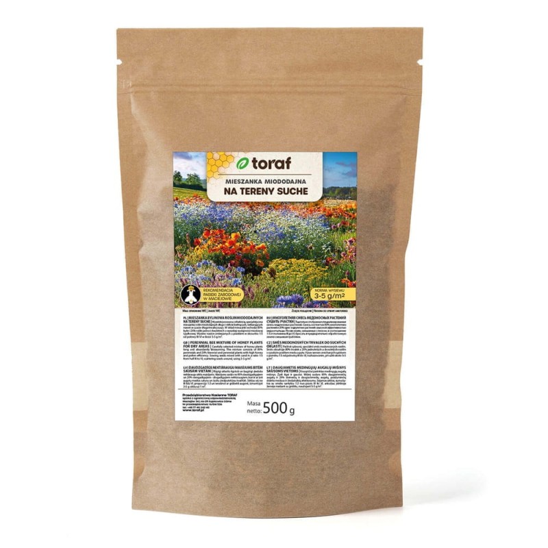 Kwietna łąka Mieszanka bylinowa miododajna na TERENY SUCHE nasiona 500g (2).jpg