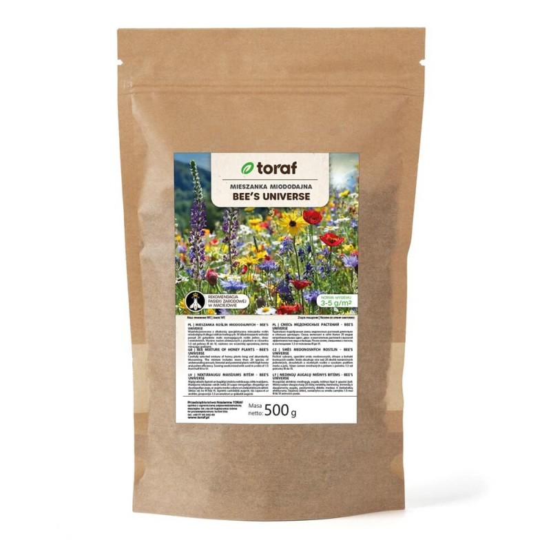Kwietna łąka Mieszanka roślin miododajnych BEE’S UNIVERSE nasiona 500g (1).jpg