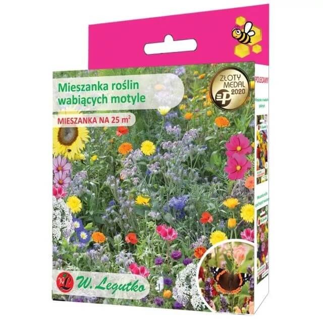 Kwietna łąka Mieszanka roślin wabiących Motyle nasiona 125g (2).jpg