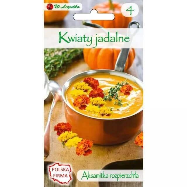 Kwiaty jadalne - Aksamitka rozpierzchła mieszanka nasion 1g.jpg