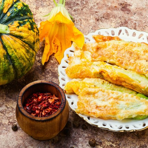 Kwiaty jadalne - Dynia zwyczajna cukinia Astra Polka nasiona 2g