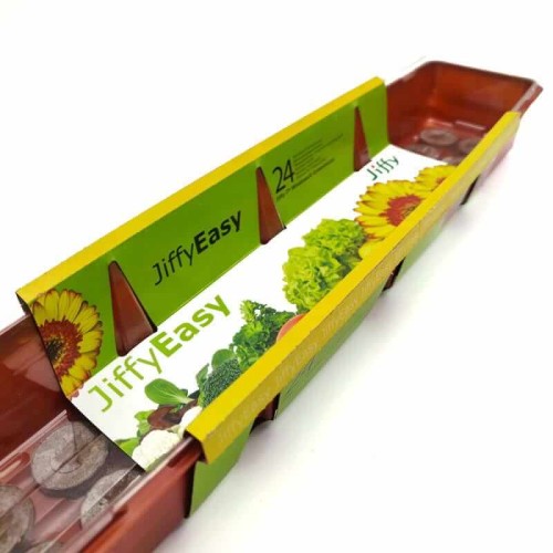 Miniszklarenka z krążkami torfowymi. 24 szt.