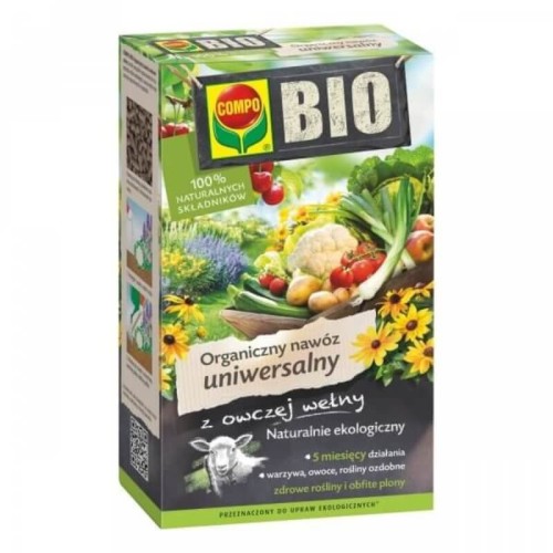 Nawóz ekologiczny organiczny uniwersalny z owczej wełny COMPO BIO 750g