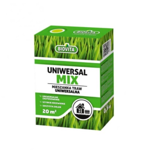 Mieszanka trawnikowa UNIWERSALNA - trawa do wysiewu. 0,5kg