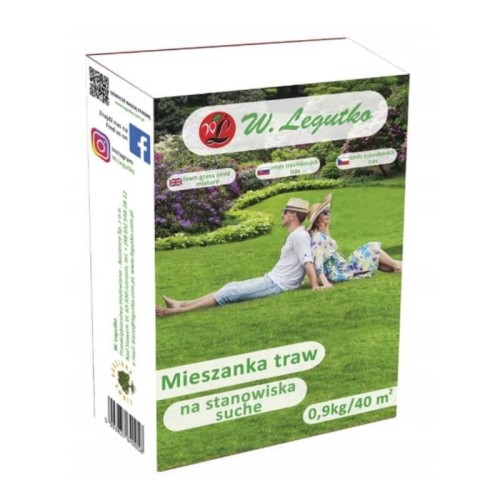 Mieszanka traw gazonowych na suche tereny. Trawa do siania. 0,9kg