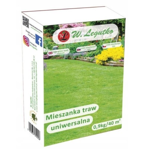 Mieszanka traw gazonowych Uniwersalna. Trawa do siania. 0,9kg