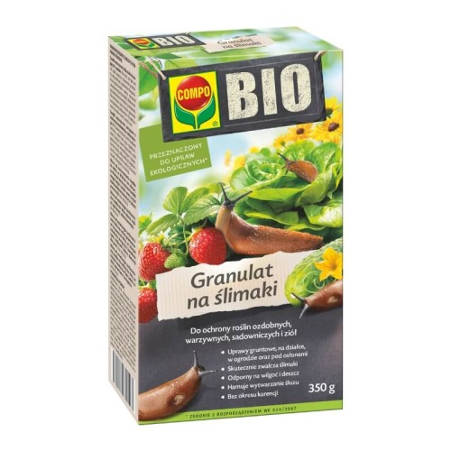 Granulat na ślimaki do upraw ekologicznych COMPO BIO 350g