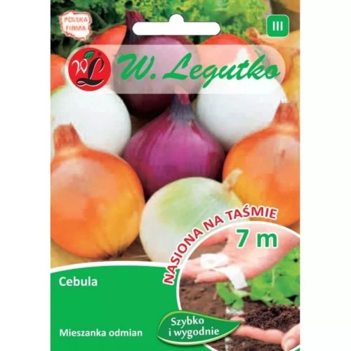 Cebula mieszanka odmian nasiona na taśmie