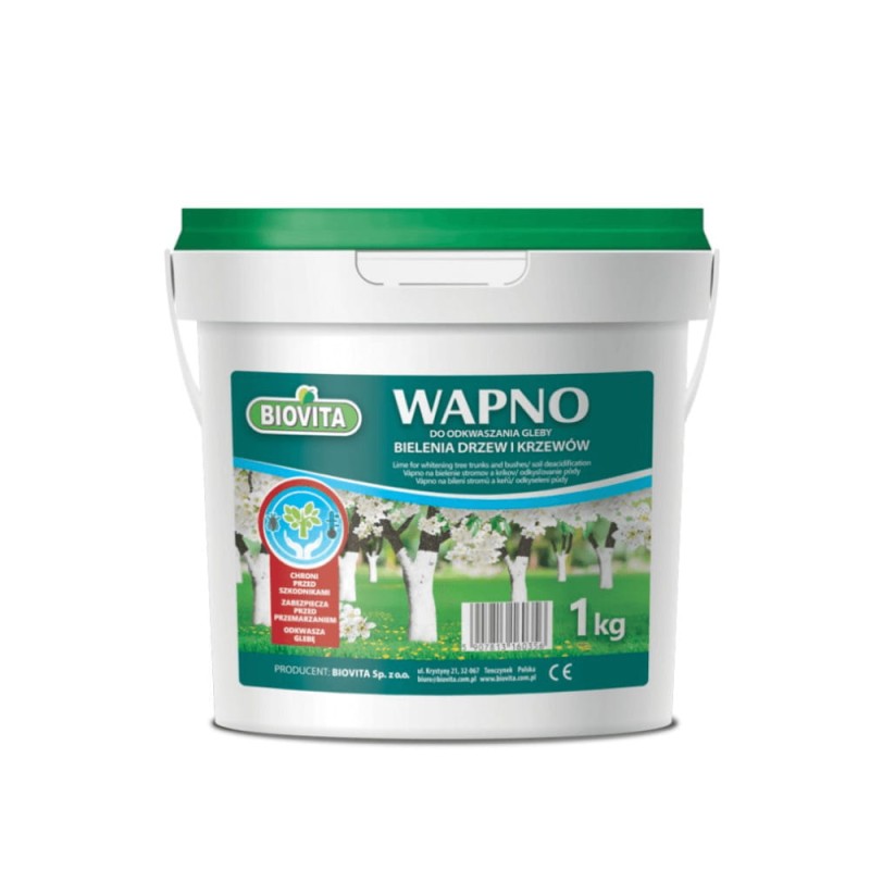 Biovita WAPNO do bielenia drzew i krzewów 1kg