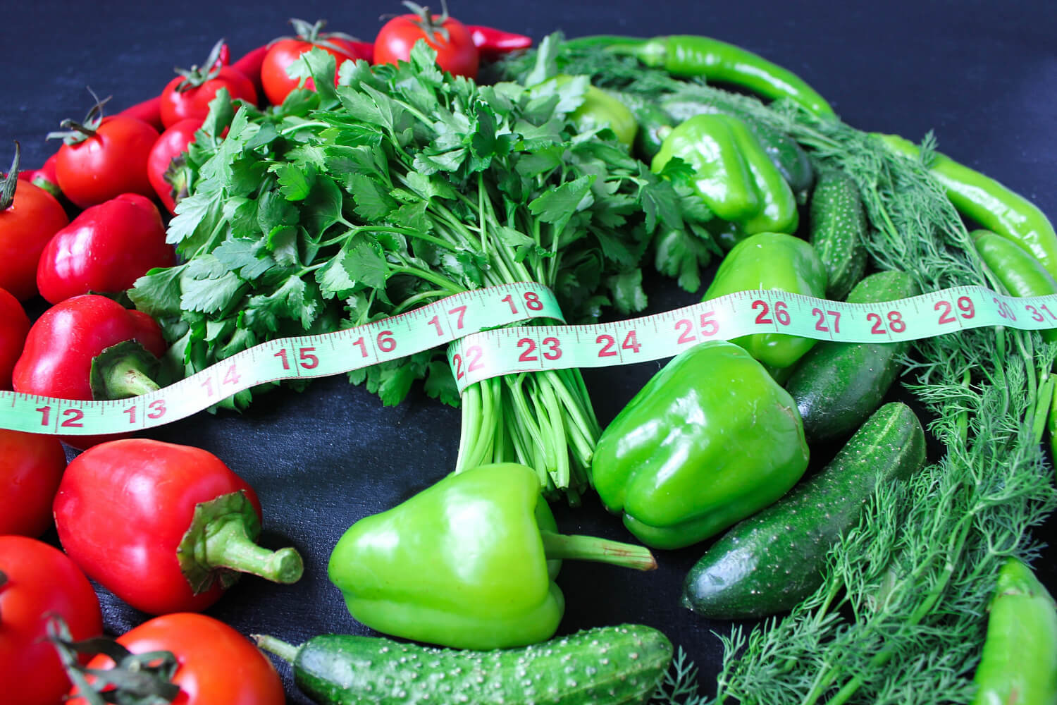 Świeże, kolorowe, zdrowe warzywa