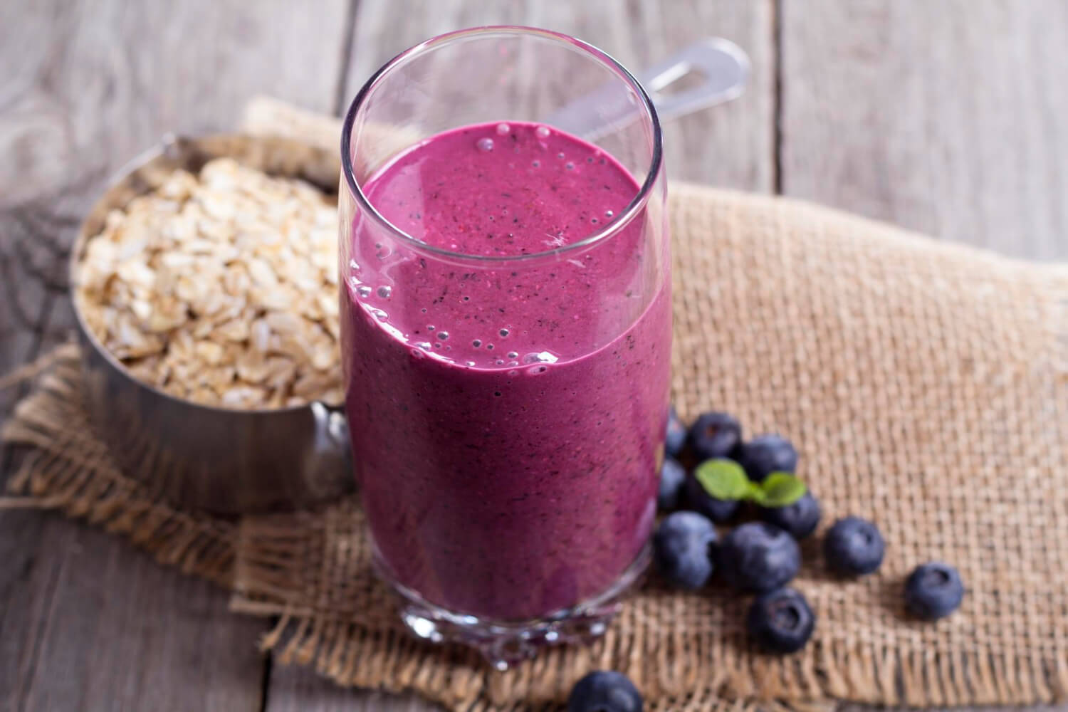 Zdrowe smoothie z borówek