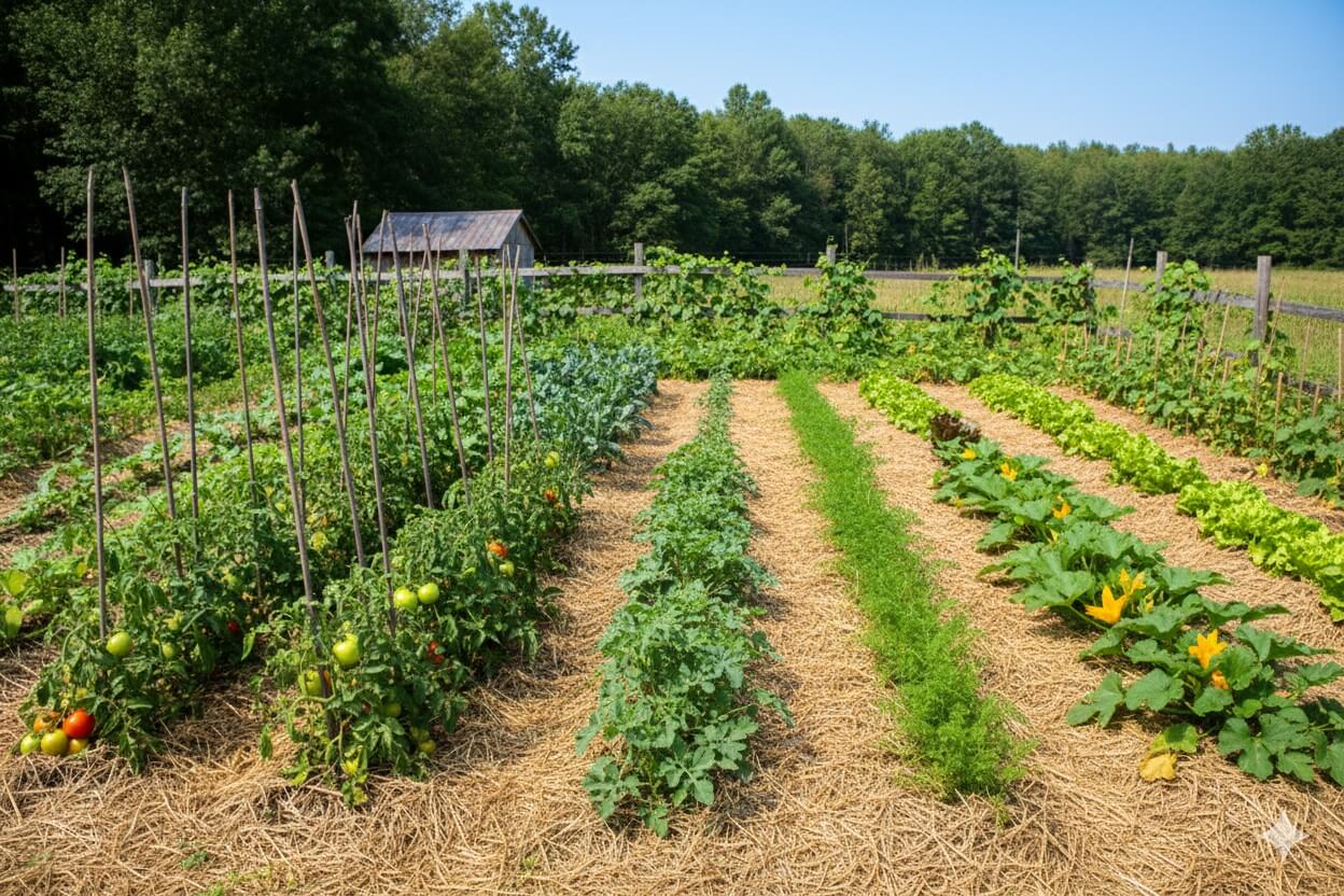 wyściółkowane grządki