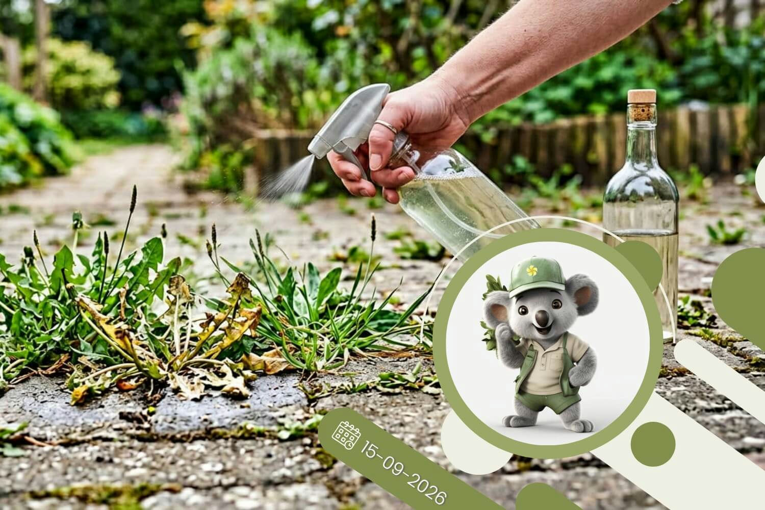 Domowy pogromca chwastów - ocet kontra trawska w kostce brukowej
